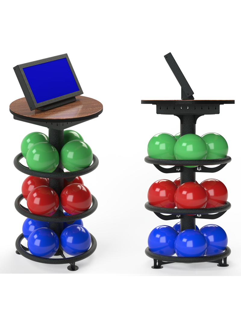 Single-Monitor-on-Ball-Storage-Rack-800 - https://www.steltronicusa.com ...